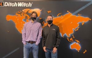 Blayne Douglass and Dustin Barden at Ditch Witch in Perry