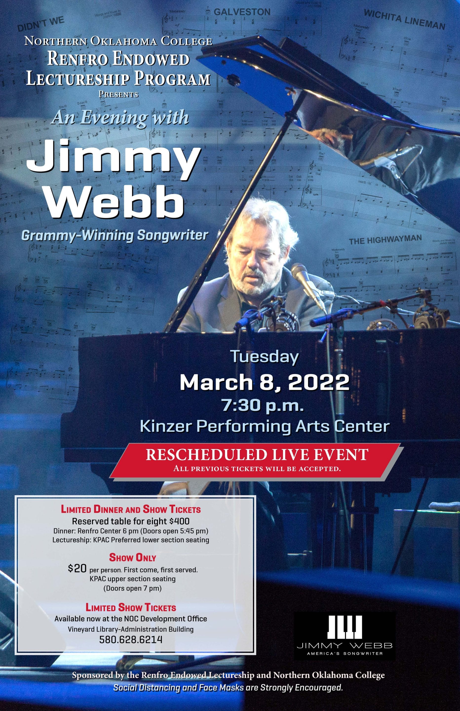 Jimmy Webb Event Poster