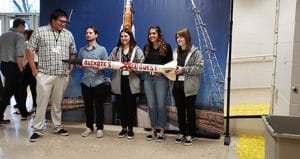 NOC Rocket Team members at the 13th Annual First Nations Launch (FNL) High-Power Rocket Competition as part of NASA’s Wisconsin Space Grant Consortium in Kansasville, Wisconsin.