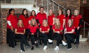 Enid Nursing Graduates Pictured Front Row (L-R):  Allison Purnell, Brook Jordan, Lauren Black, Alyssa Steadman, Christian Brown.  Back Row (L-R):  LaTasha Campbell, Shelby Crump, Adrienne Bundy, Daniel Turkelson, Mayson Pettus, Shellie Valenzuela, Cindi Meyer, Taelor Parker.