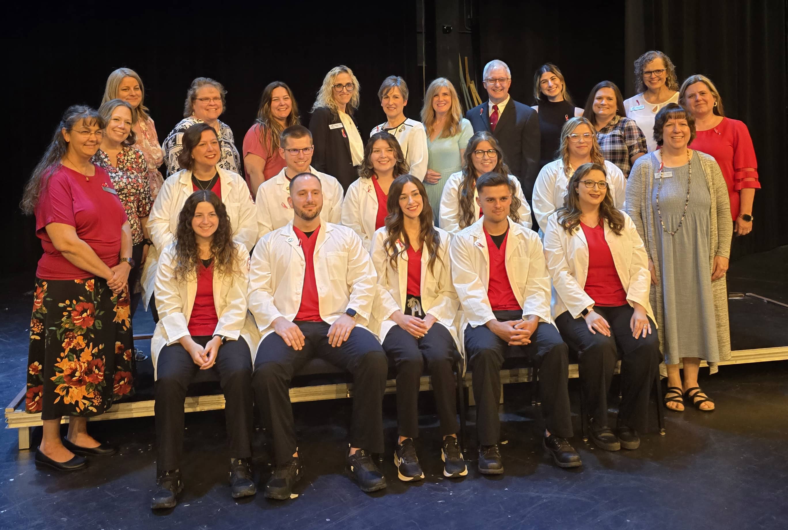 NOC Nursing graduates and faculty at the NOC Nurses Pinning Ceremony May 3 at NOC Tonkawa.  (photo by Dina Kleinmann/Northern Oklahoma College).