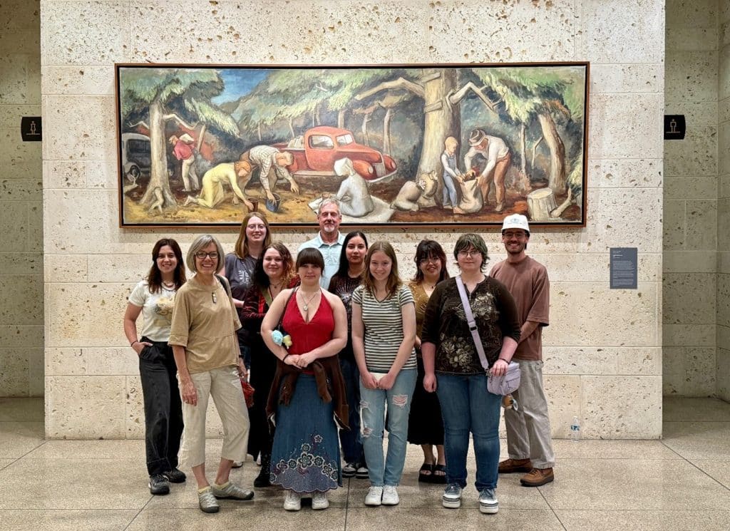 NOC art students traveled to Ft. Worth, Texas, visiting three museums in late May.  (photo provided)