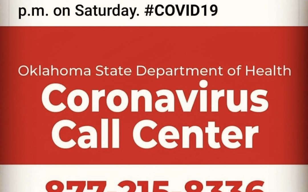 03.15.2020 – Oklahoma State Department of Health Coronavirus Call Center Information