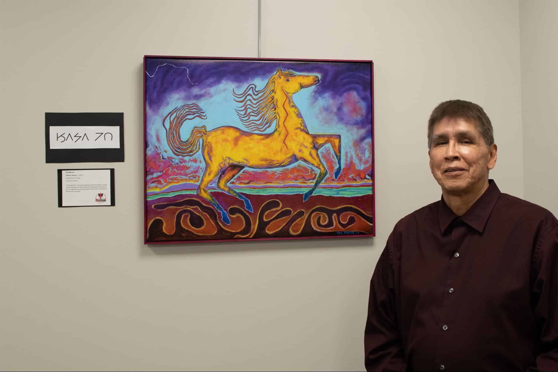 Ted Moore Art and Osage Language Exhibit