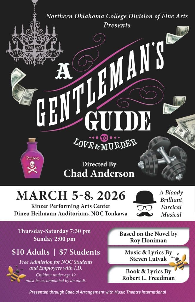 A Gentleman's Guide March 5-8 at NOC Tonkawa