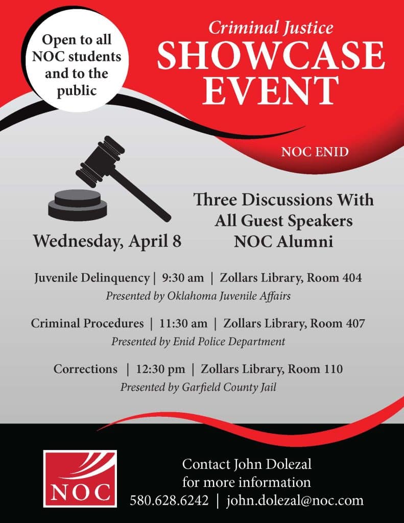 Criminal Justice Showcase April 8