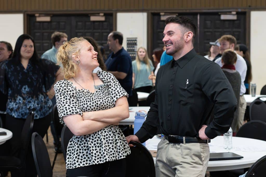 NOC pre-engineering and nursing students attended a professional development workshop Sept. 4 at NOC Enid. Students participated in exercises designed to help them develop skills for success in the workplace. (Photo by Mallory Kyler/NOC)