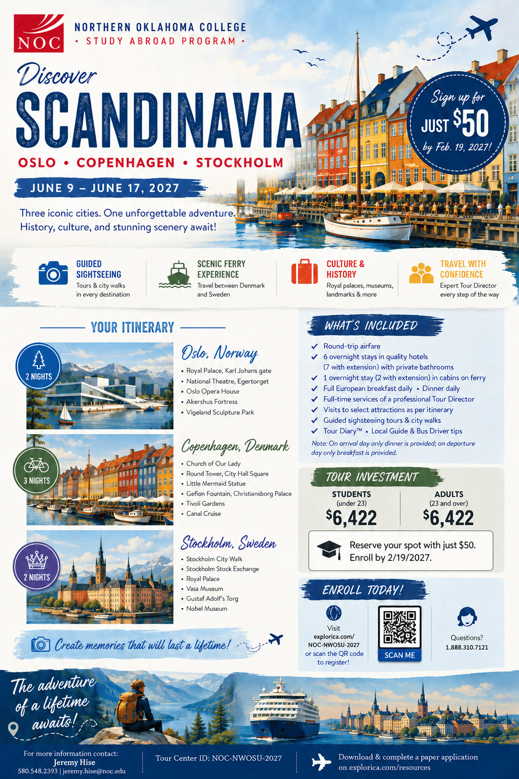 Update flyer for Student Abroad website 9.28.26 Study Aboard Scandinavia